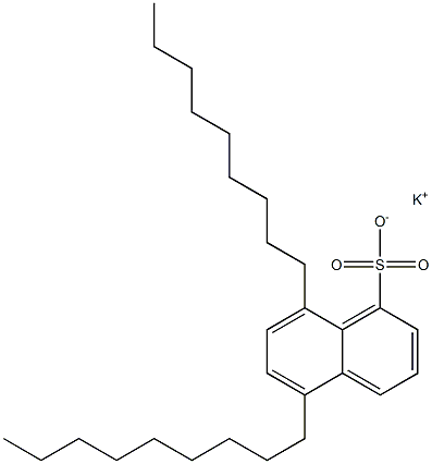 5,8-Dinonyl-1-naphthalenesulfonic acid potassium salt Structure