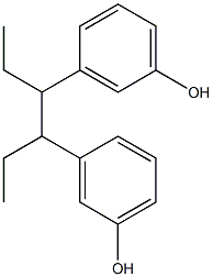 3,3'-(3,4-Hexanediyl)bisphenol 结构式