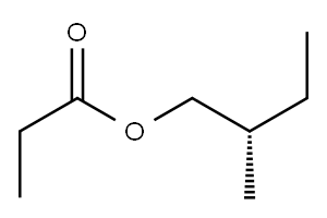 (S)-2-メチル-1-ブタノールプロピオナート 化学構造式