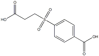 4-[(2-カルボキシエチル)スルホニル]安息香酸 化学構造式