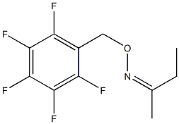 2-Butanone O-[(pentafluorophenyl)methyl]oxime,,结构式