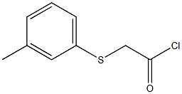 (m-Tolylthio)acetyl chloride Structure