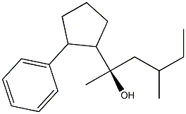 (1R)-1,3-ジメチル-1-(2-フェニルシクロペンチル)-1-ペンタノール 化学構造式