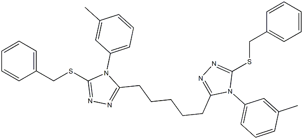 5,5'-(1,5-Pentanediyl)bis[4-(3-methylphenyl)-3-benzylthio-4H-1,2,4-triazole]