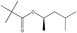 (-)-Pivalic acid (R)-4-methylpentane-2-yl ester 结构式