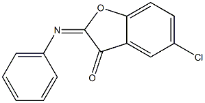 2-Phenylimino-5-chlorobenzofuran-3(2H)-one Structure