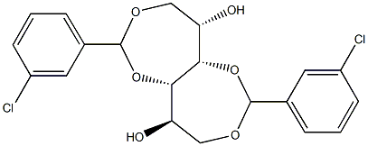 1-O,4-O:3-O,6-O-Bis(3-chlorobenzylidene)-L-glucitol Structure