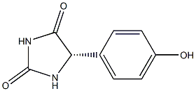 (5S)-5-(4-ヒドロキシフェニル)ヒダントイン 化学構造式
