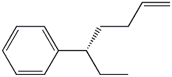 [S,(+)]-5-Phenyl-1-heptene 结构式