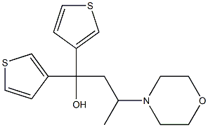 1,1-Di(3-thienyl)-3-morpholino-1-butanol Structure