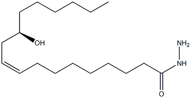 (9Z,12R)-12-Hydroxy-9-octadecenoic acid hydrazide Struktur