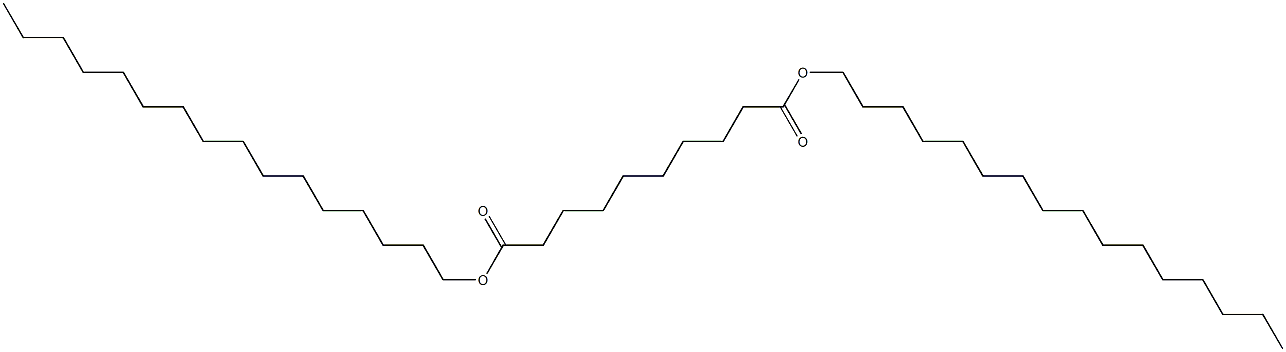 Sebacic acid dihexadecyl ester Structure