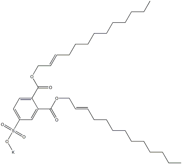 4-(Potassiosulfo)phthalic acid di(2-tridecenyl) ester Structure