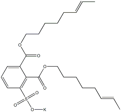 3-(Potassiosulfo)phthalic acid di(6-octenyl) ester Structure
