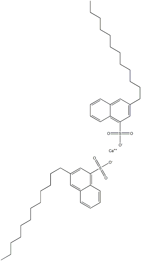 Bis(3-dodecyl-1-naphthalenesulfonic acid)calcium salt Structure