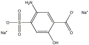 5-Amino-4-sulfosalicylic acid disodium salt Structure