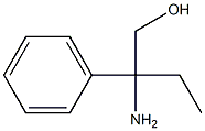 2-アミノ-2-フェニル-1-ブタノール 化学構造式