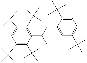 2-(2,3,5,6-Tetra-tert-butylphenyl)-1-(2,5-di-tert-butylphenyl)propane Struktur