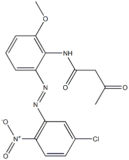 2-Acetyl-2'-(3-chloro-6-nitrophenylazo)-6'-methoxyacetanilide