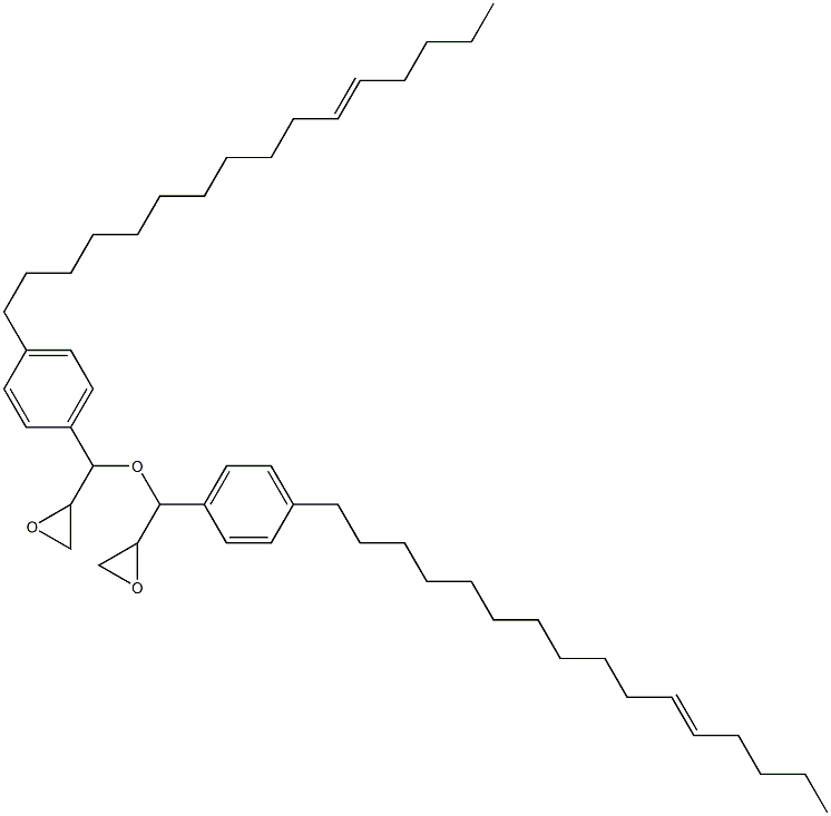 4-(11-ヘキサデセニル)フェニルグリシジルエーテル 化学構造式