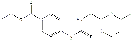 4-[3-(2,2-Diethoxyethyl)thioureido]benzoic acid ethyl ester Struktur