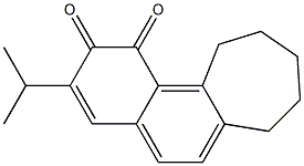 8,9,10,11-Tetrahydro-3-isopropyl-7H-cyclohepta[a]naphthalene-1,2-dione Struktur