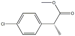 [R,(-)]-2-(p-Chlorophenyl)propionic acid methyl ester Struktur