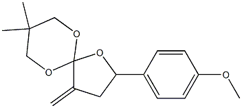 2-(4-Methoxyphenyl)-4-methylene-8,8-dimethyl-1,6,10-trioxaspiro[4.5]decane