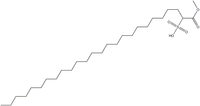 1-Methoxycarbonyl-1-pentacosanesulfonic acid Struktur