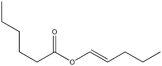Caproic acid 1-pentenyl ester Struktur