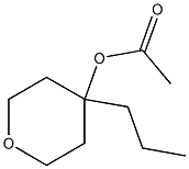 4-アセチルオキシ-4-プロピルテトラヒドロ-2H-ピラン 化学構造式