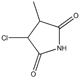 2-クロロ-3-メチルスクシンイミド 化学構造式