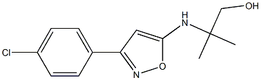3-(p-Chlorophenyl)-5-[(2-hydroxy-1,1-dimethylethyl)amino]isoxazole Structure