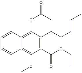 1-Acetoxy-2-pentyl-3-(ethoxycarbonyl)-4-methoxynaphthalene