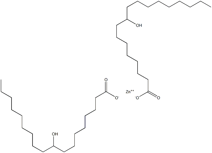ビス(9-ヒドロキシステアリン酸)亜鉛 化学構造式