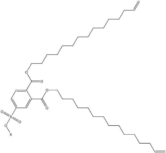 4-(Potassiosulfo)phthalic acid di(14-pentadecenyl) ester