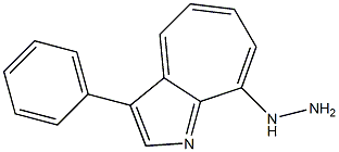 1-(3-Phenylcyclohepta[b]pyrrol-8-yl)hydrazine Structure