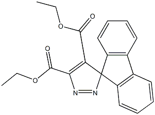 Spiro[9H-fluorene-9,3'-[3H]pyrazole]-4',5'-dicarboxylic acid diethyl ester 结构式