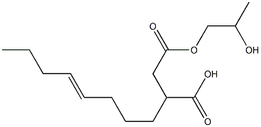 3-(4-Octenyl)succinic acid hydrogen 1-(2-hydroxypropyl) ester Structure