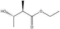 (2R,3S)-2-Methyl-3-hydroxybutyric acid ethyl ester,,结构式