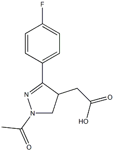 1-Acetyl-3-(4-fluorophenyl)-4,5-dihydro-1H-pyrazole-4-acetic acid
