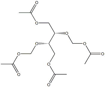 (2S,3S)-2,3-Bis(acetoxymethoxy)butane-1,4-diol diacetate Structure