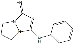 N-フェニル-1-イミノ-6,7-ジヒドロ-1H,5H-ピラゾロ[1,2-a][1,2,4]トリアゾール-3-アミン 化学構造式