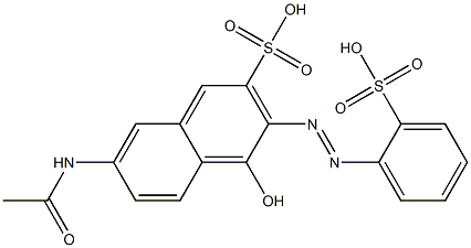 7-Acetylamino-4-hydroxy-3-(2-sulfophenylazo)-2-naphthalenesulfonic acid