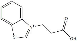 3-(2-カルボキシエチル)ベンゾチアゾール-3-イウム 化学構造式