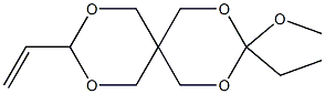 3-Ethyl-9-ethenyl-3-methoxy-2,4,8,10-tetraoxaspiro[5.5]undecane Struktur