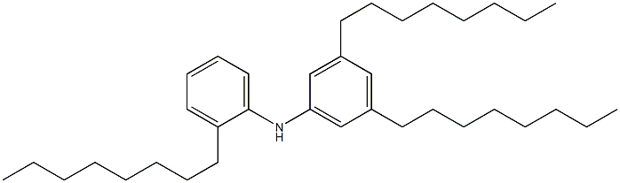 2-Octylphenyl 3,5-dioctylphenylamine Struktur