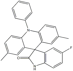 5'-Fluoro-2,7-dimethyl-10-phenylspiro[9H-acridine-9,3'-[3H]indol]-2'(1'H)-one