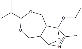 1,5,5a,6,9,9a-Hexahydro-3-isopropyl-6,9-epoxy-9-ethoxy-8-methyl-[1,3]dioxepino[5,6-c]pyridine Structure