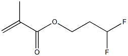 Methacrylic acid (3,3-difluoropropyl) ester Struktur